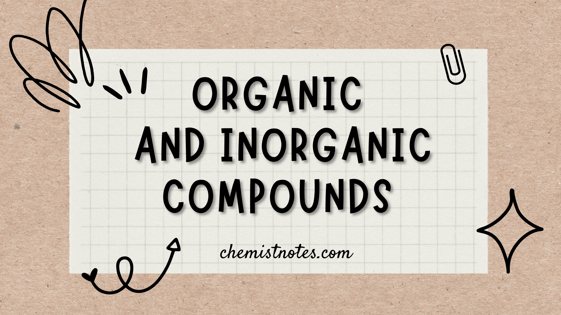 Organic and inorganic compounds difference between organic and