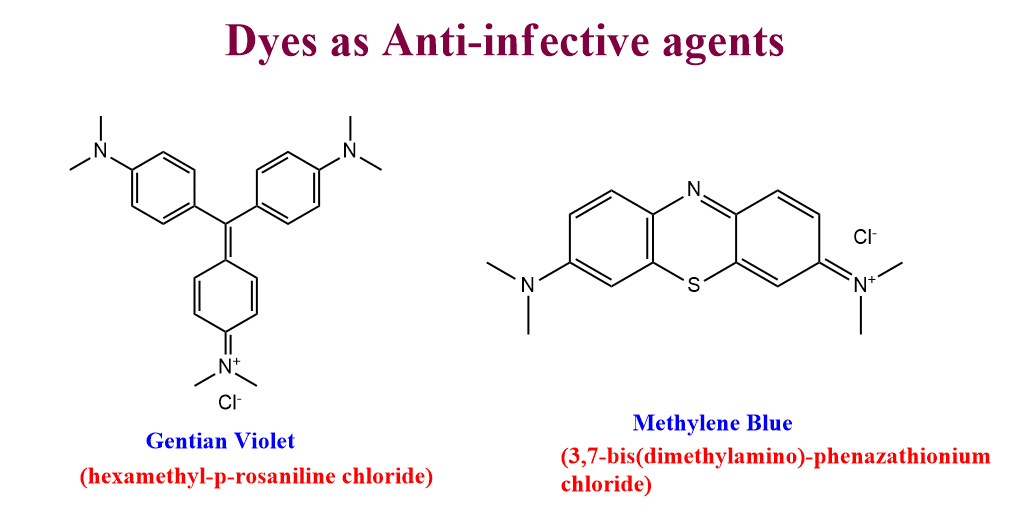 Dyes as anti-infective agents