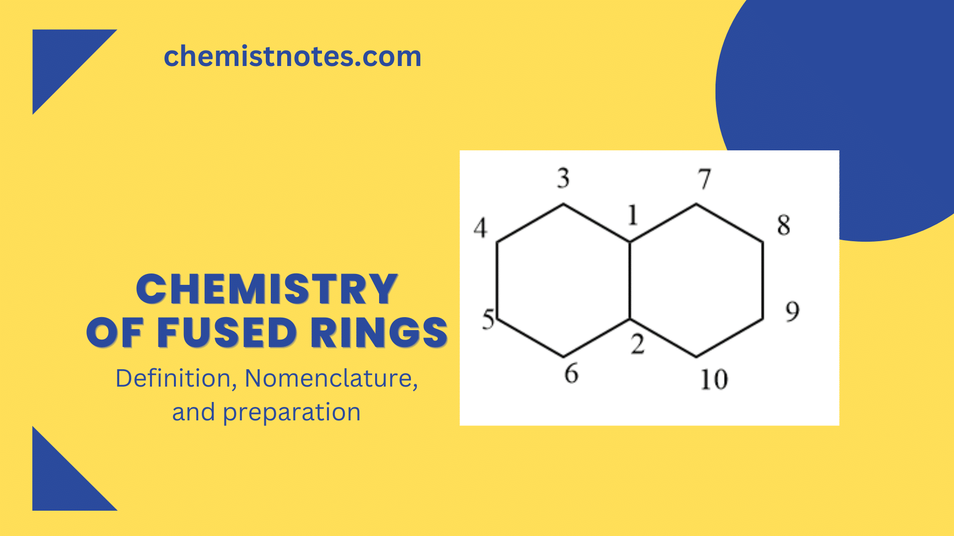 Fused rings Definition, Nomenclature, and 6 easy methods Chemistry Notes