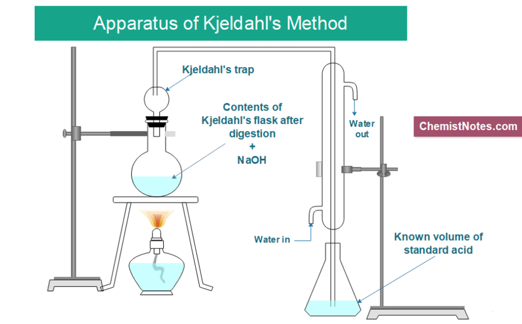 Apparatus of Kjeldahl's method