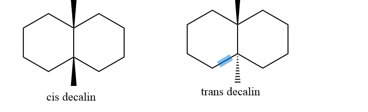 cis decalin and trans decalin