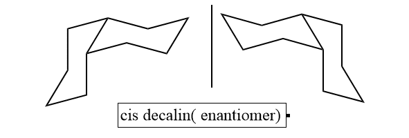 cis decalin chair form