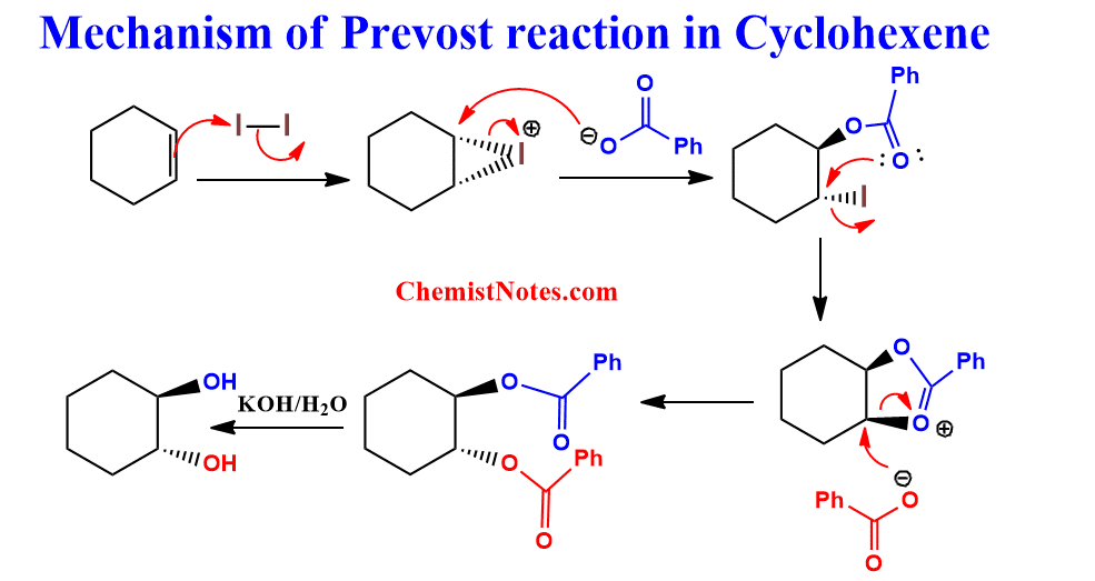 Mechanism of prevost trans-dihydroxylation