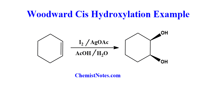 Examples of Woodward hydroxylation