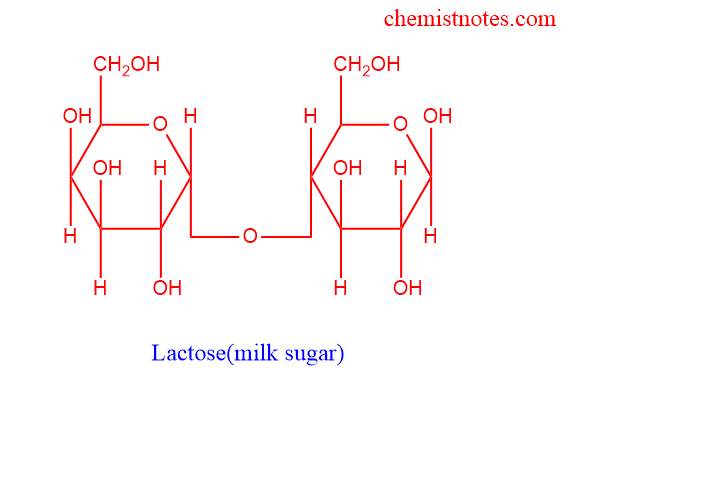 structure of lactose