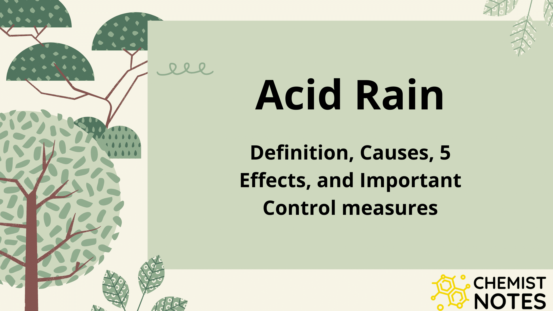 acid-rain-chemistry-notes