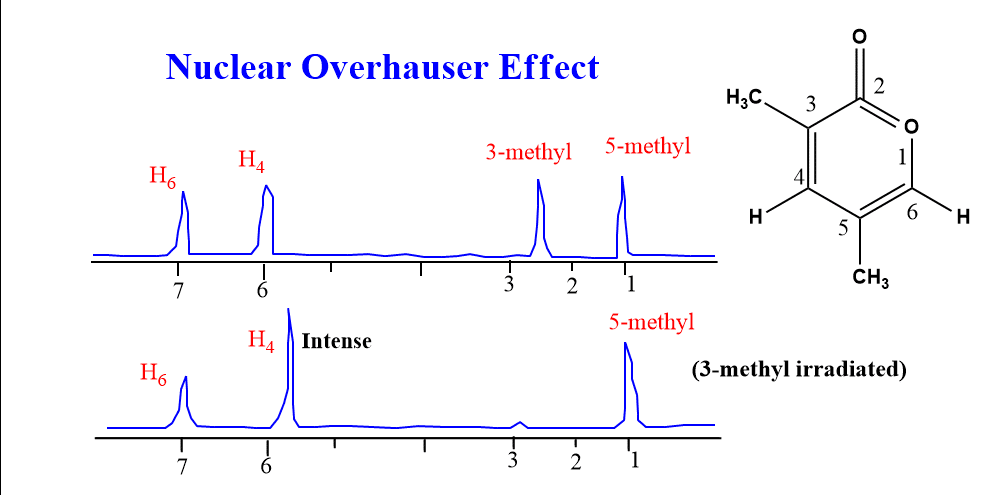 Nuclear Overhauser effect example