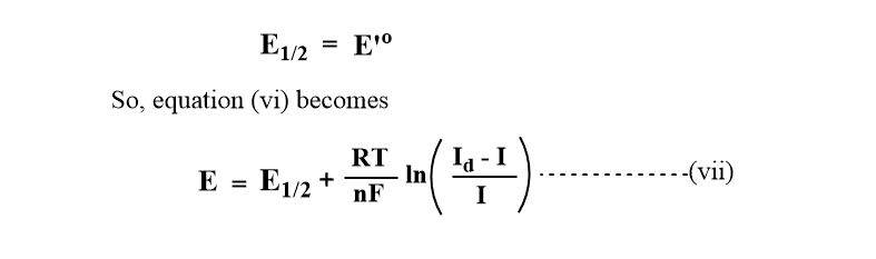 half wave potential equation