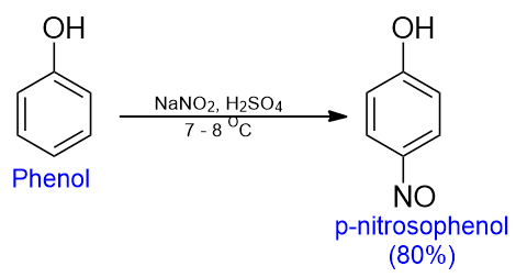 Nitrosation of phenol