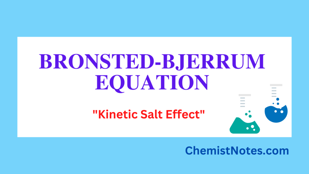 Bronsted-Bjerrum equation