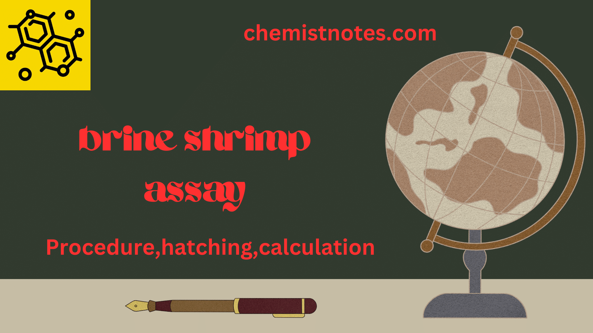 Brine Shrimp Bioassay (Biological assay) Chemistry Notes