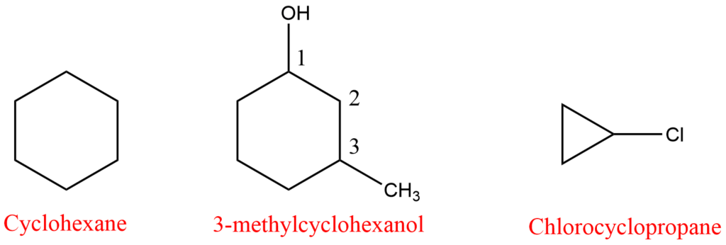 IUPAC of cycloalkane
