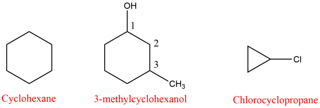 IUPAC of cycloalkane