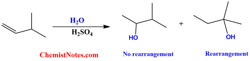 acid-catalyzed hydration of alkene