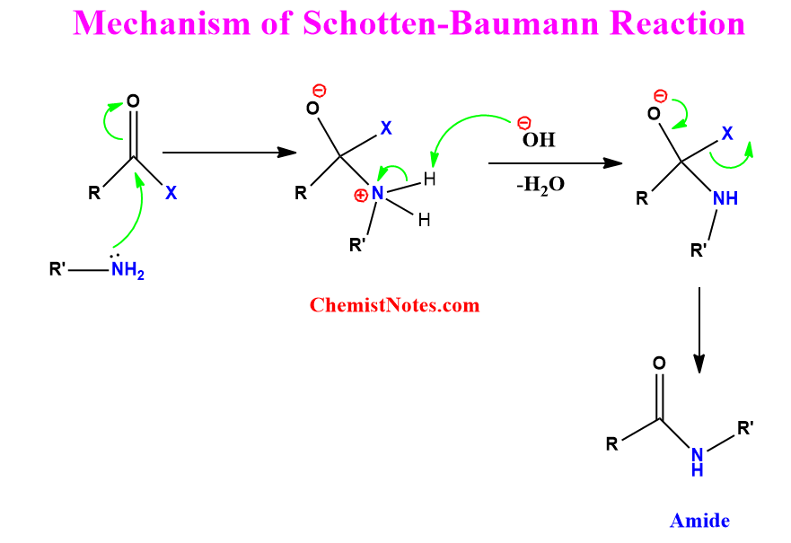 Schotten Baumann reaction mechanism