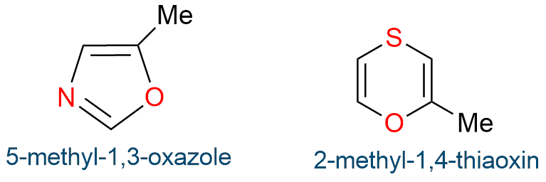 Naming of heterocyclic compounds more than 2 heteroatoms 
