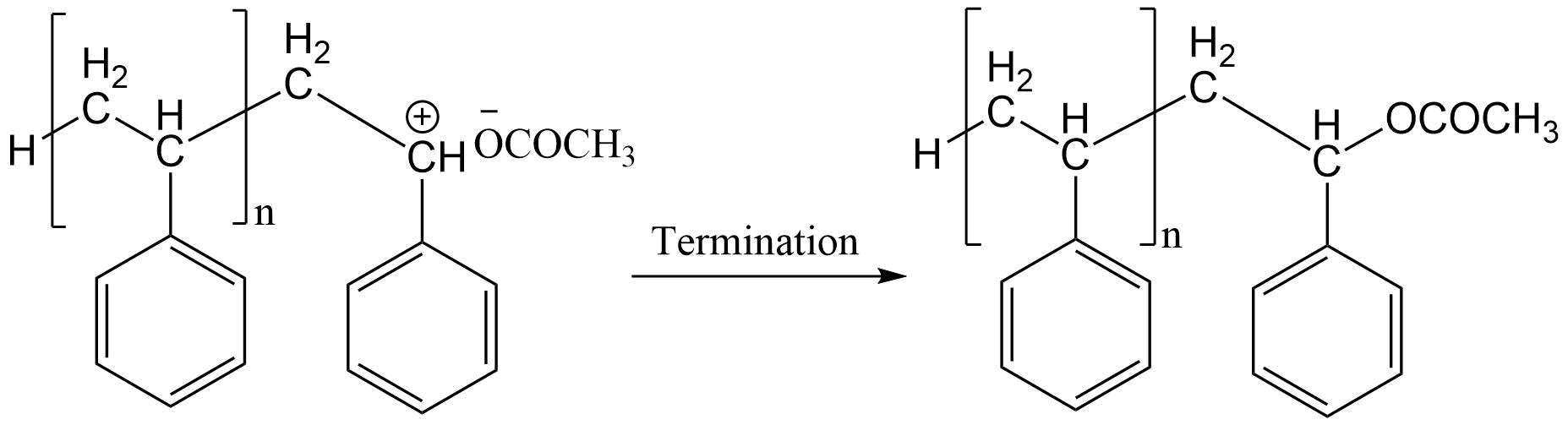 termination step in styrene polumerization